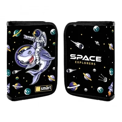 Пенал твердий Smart одинарний з двома клапанами HP-04 Space