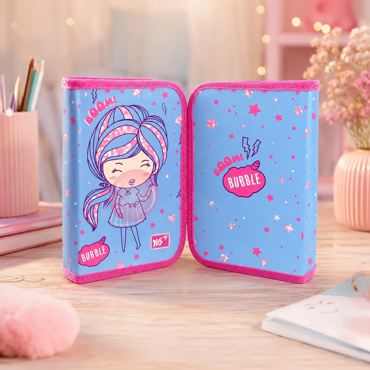 Пенал твердий YES HP-03 Girls style — Пенали та сумки