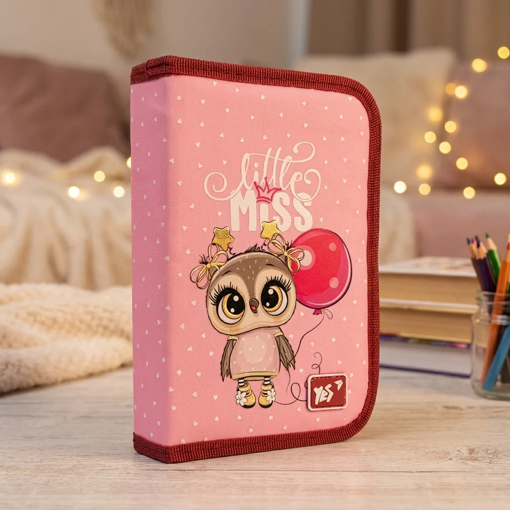 Пенал твердий YES HP-04 одинарний з двома клапанами Litle Miss