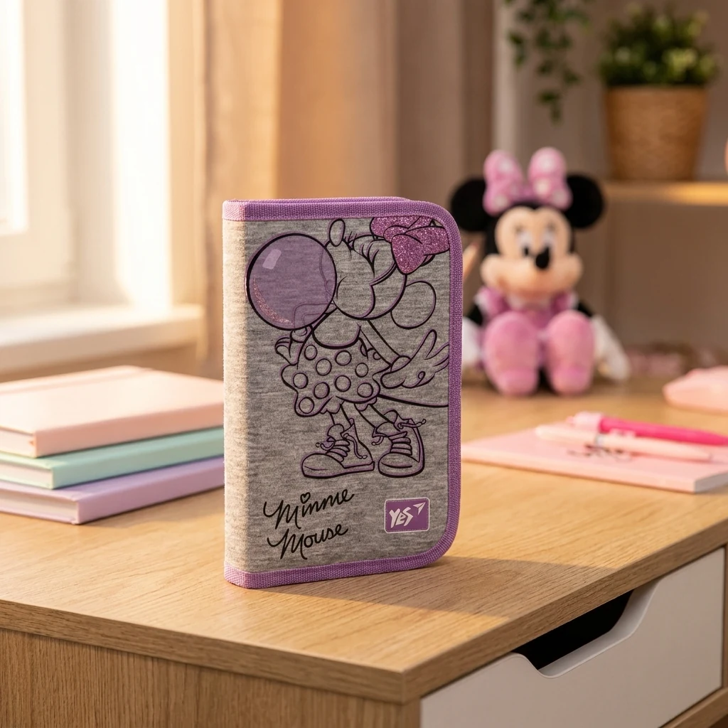 Пенал твердий YES одинарний без клапана HP-02 Minnie Mouse