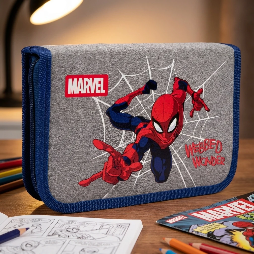 Пенал твердий YES одинарний з двома клапанами HP-04 Marvel Spiderman