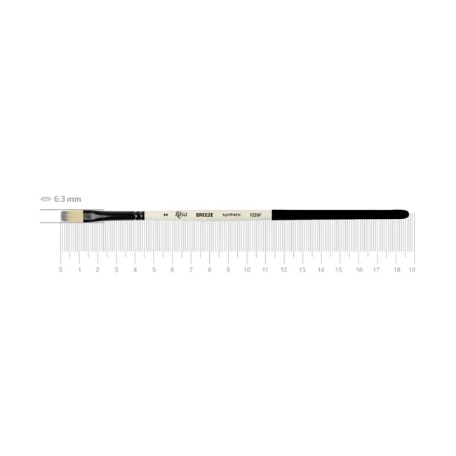Пензель Синтетика плоска, Breeze 1226F, №2, коротка ручка, Rosa