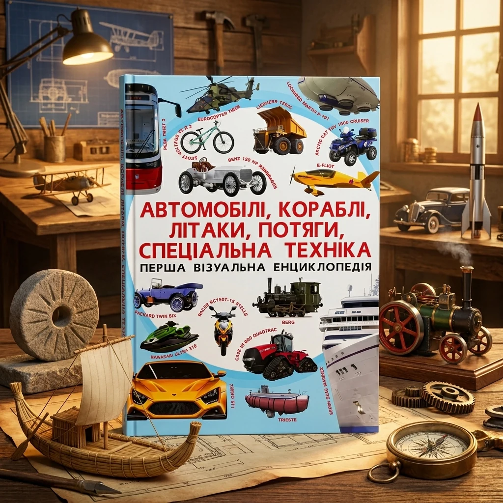 Перша візуальна енциклопедія. Автомобілі, кораблі, літаки, потяги, спеціальна техніка
