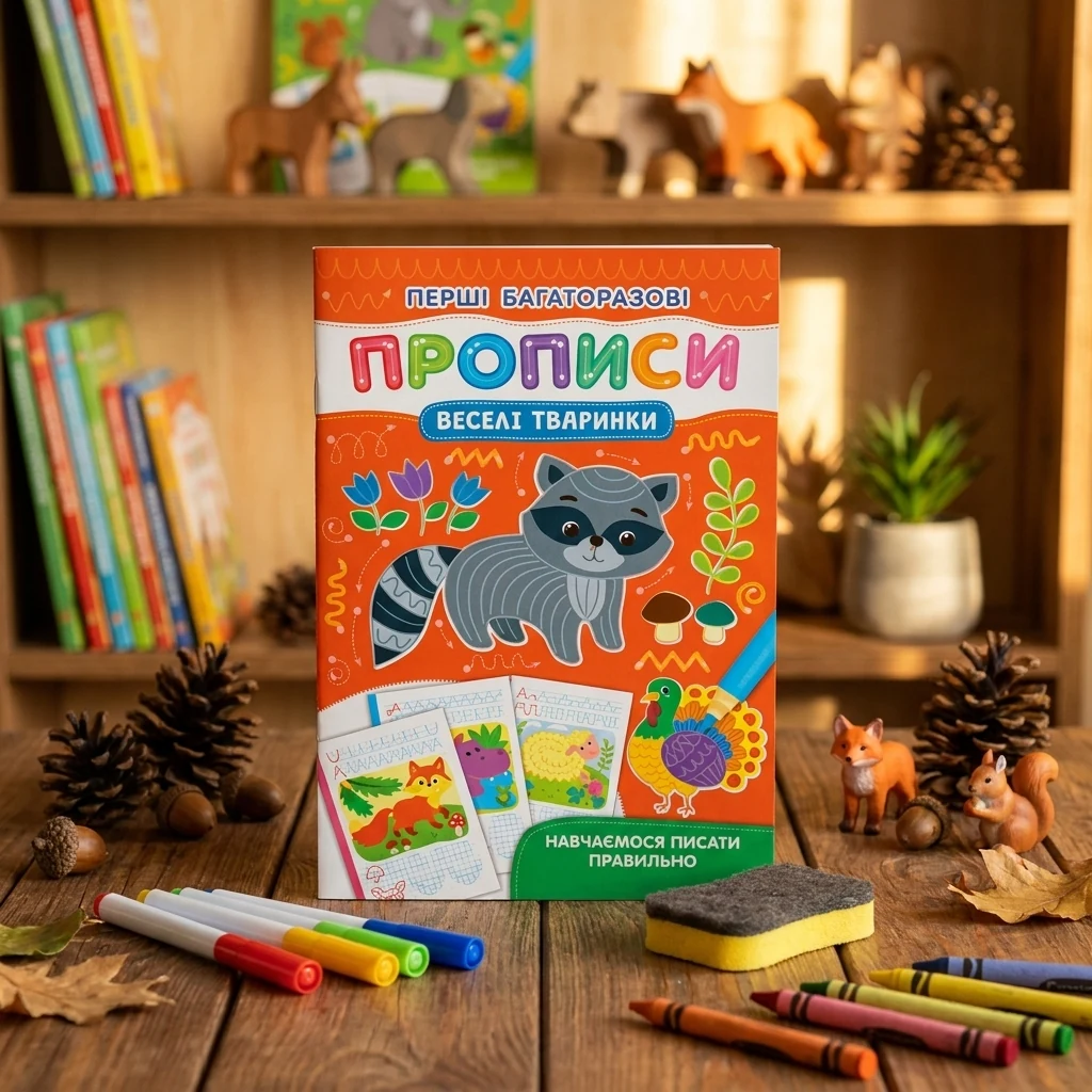 Перші багаторазові прописи. Навчаємося писати правильно