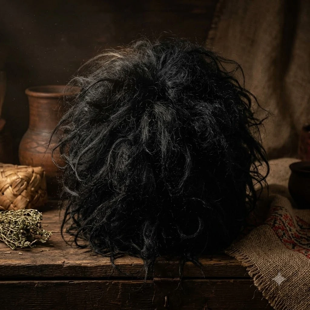 Перука "Домовий" чорний великий