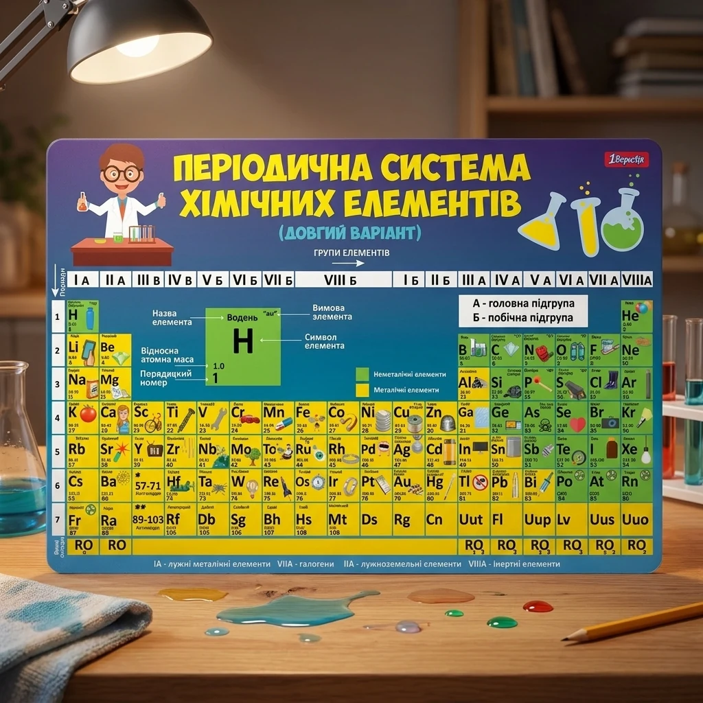 Підкладка "Таблиця Менделєєва" 29*43 см