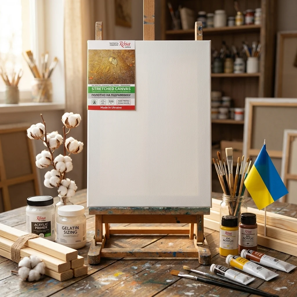 Підрамник 30*40, дрібне зерно, акрил, бавовна ROSA Gallery