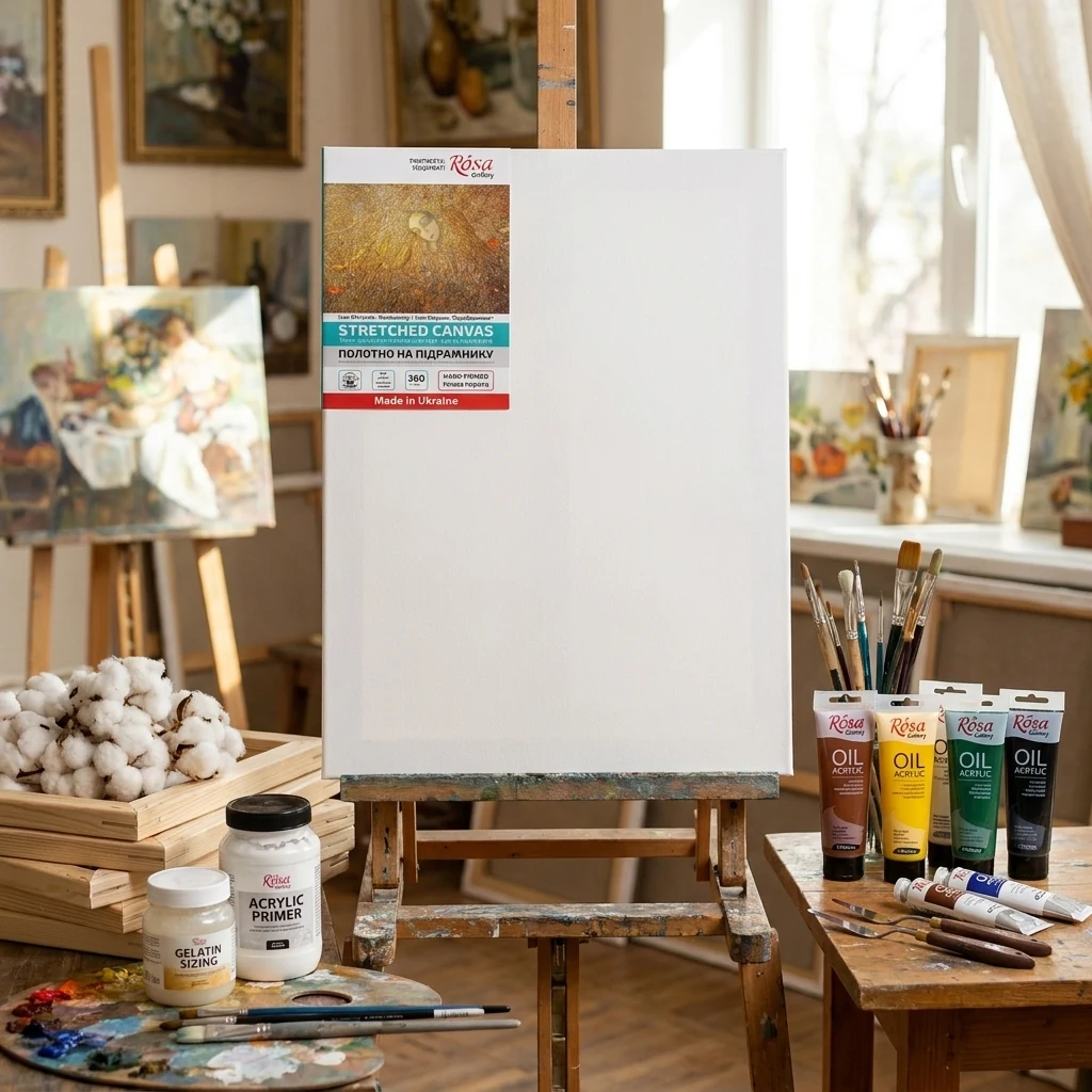 Підрамник 60*70, середнє зерно, акрил, бавовна ROSA Gallery