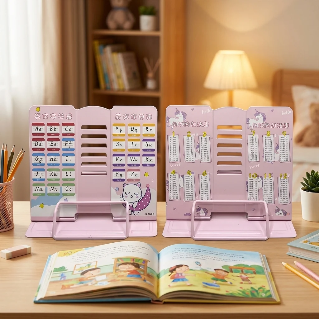 Підставка для книг металева 21 * 19 см "Таблиця множення, АВС"