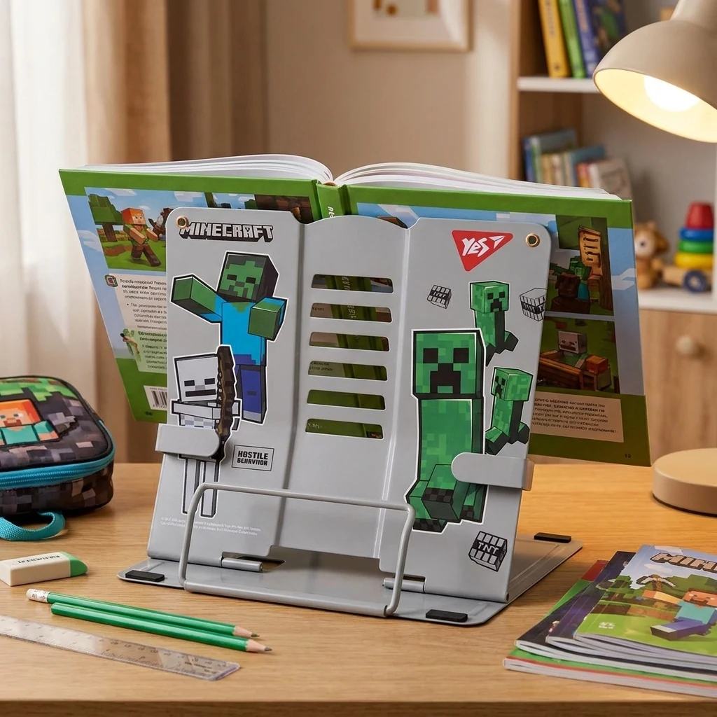 Підставка для книг металева "Minecraft"