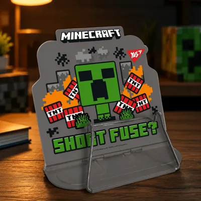 Підставка для книг фігурна YES Minecraft металева з висічкою 470512