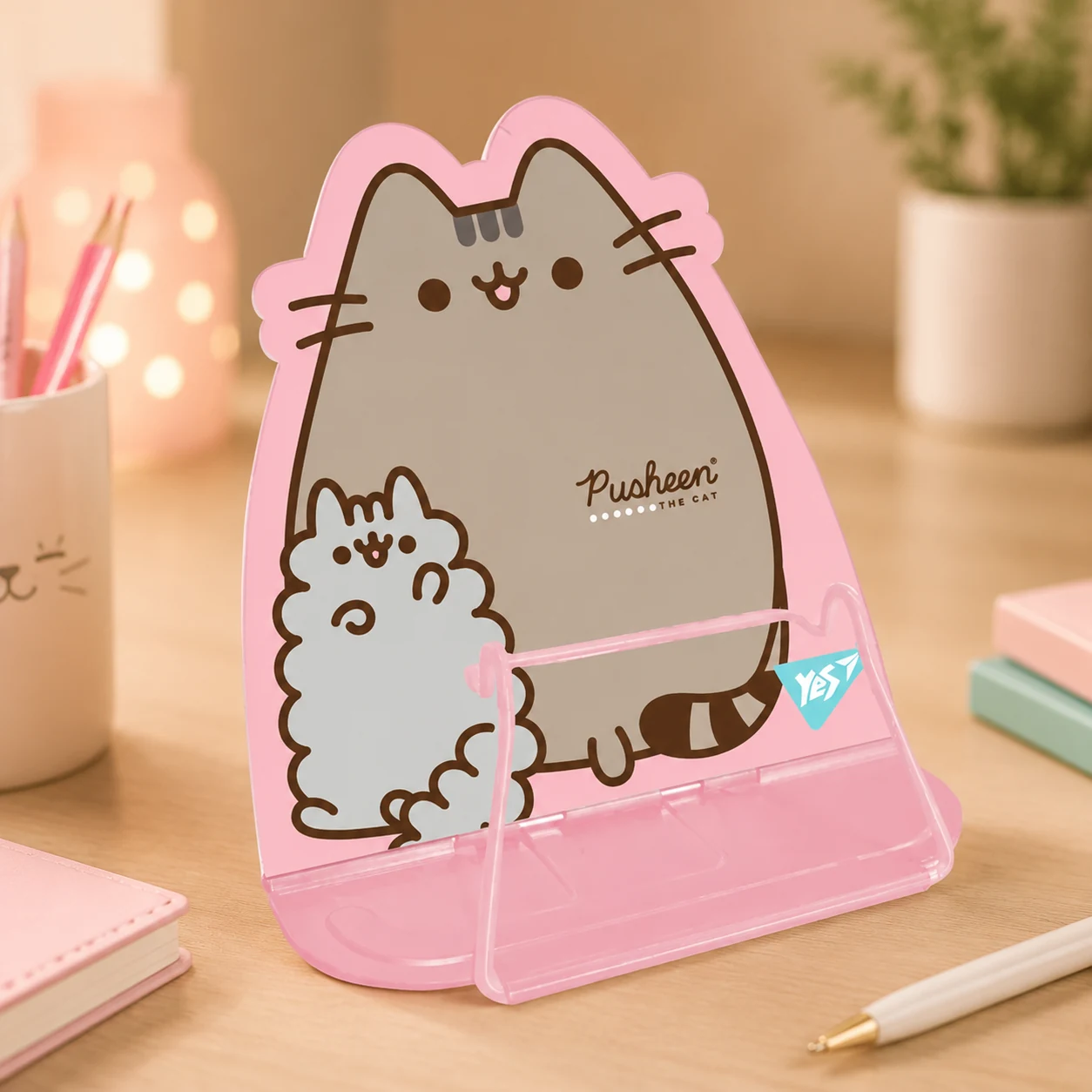 Підставка для книг фігурна YES Pusheen металева 470515