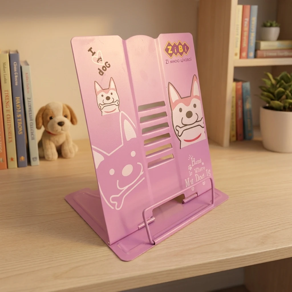 Підставка для книг металева рожевий ZB.3503-10