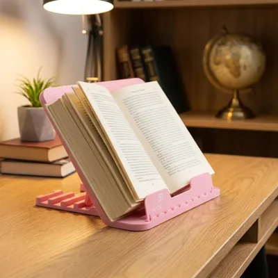 Підставка для книг пластикова рожева k25-330-4