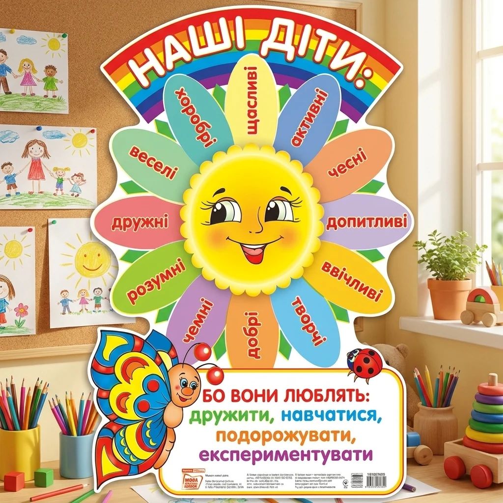 Плакат. Наші діти. 62х42 см