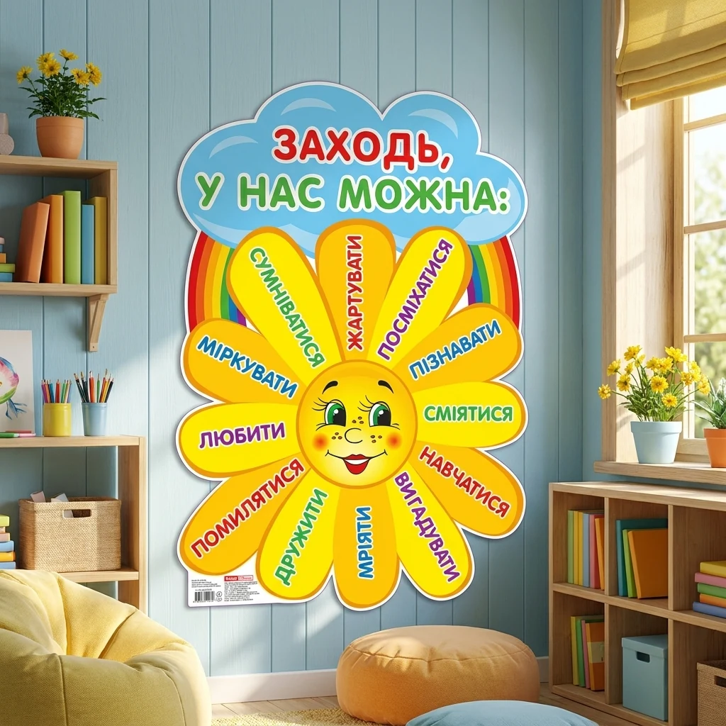 Плакат. Сонечко: Заходь, у нас можна. 60х41 см