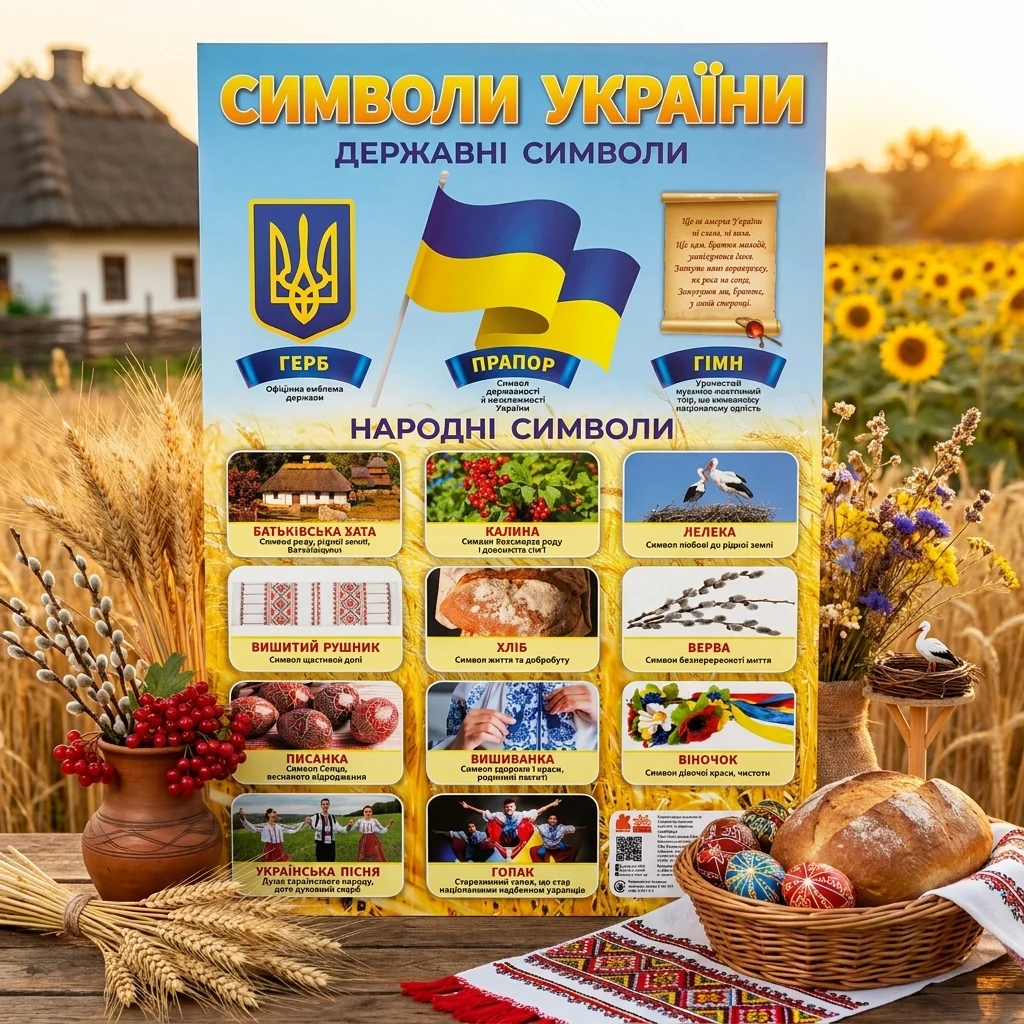 Плакат. Символ України 419х593 мм