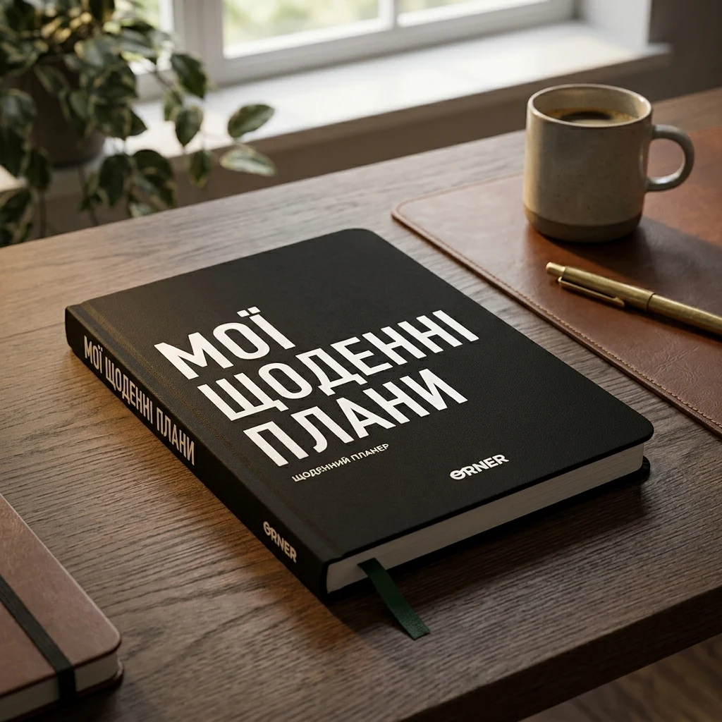 Планер-щоденник А5 Orner Мої щоденні плани чорний — Блокноти та щоденники