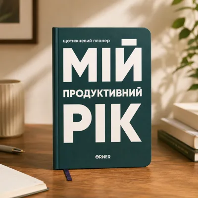 Планер-щоденник Мій продуктивний рік темно-зелений orner-3272