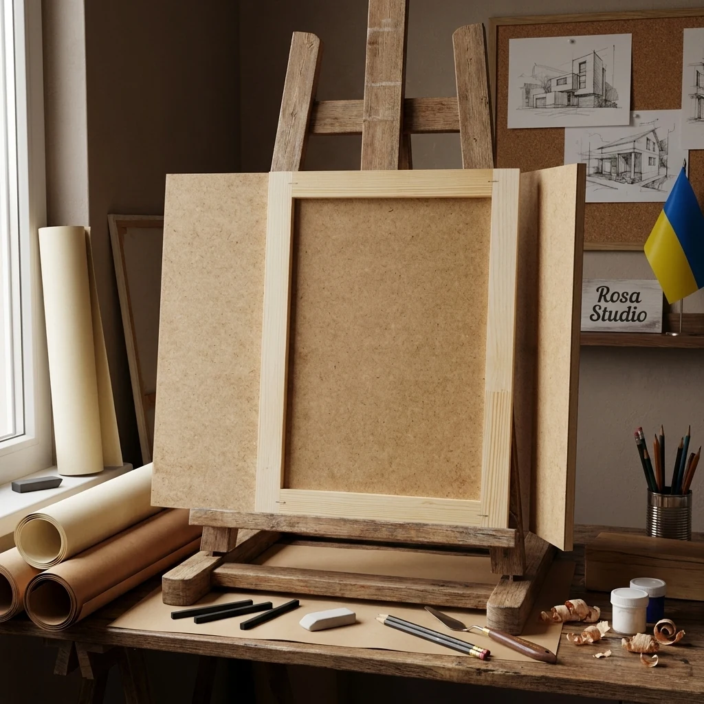 Планшет ДВП, 50*60 см, Rosa Studio