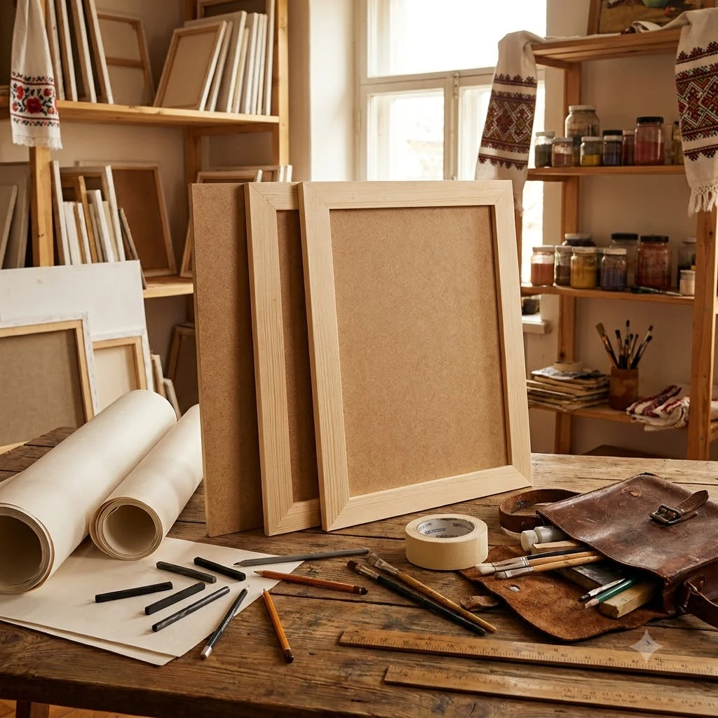 Планшет ДВП, 50*70 см, Rosa Studio