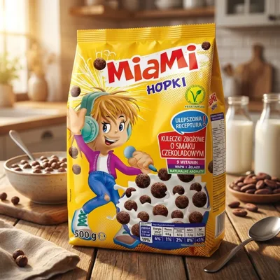 Пластівці МІАМІ Hopki Шоколадні Хопки Кульки 500г (8)
