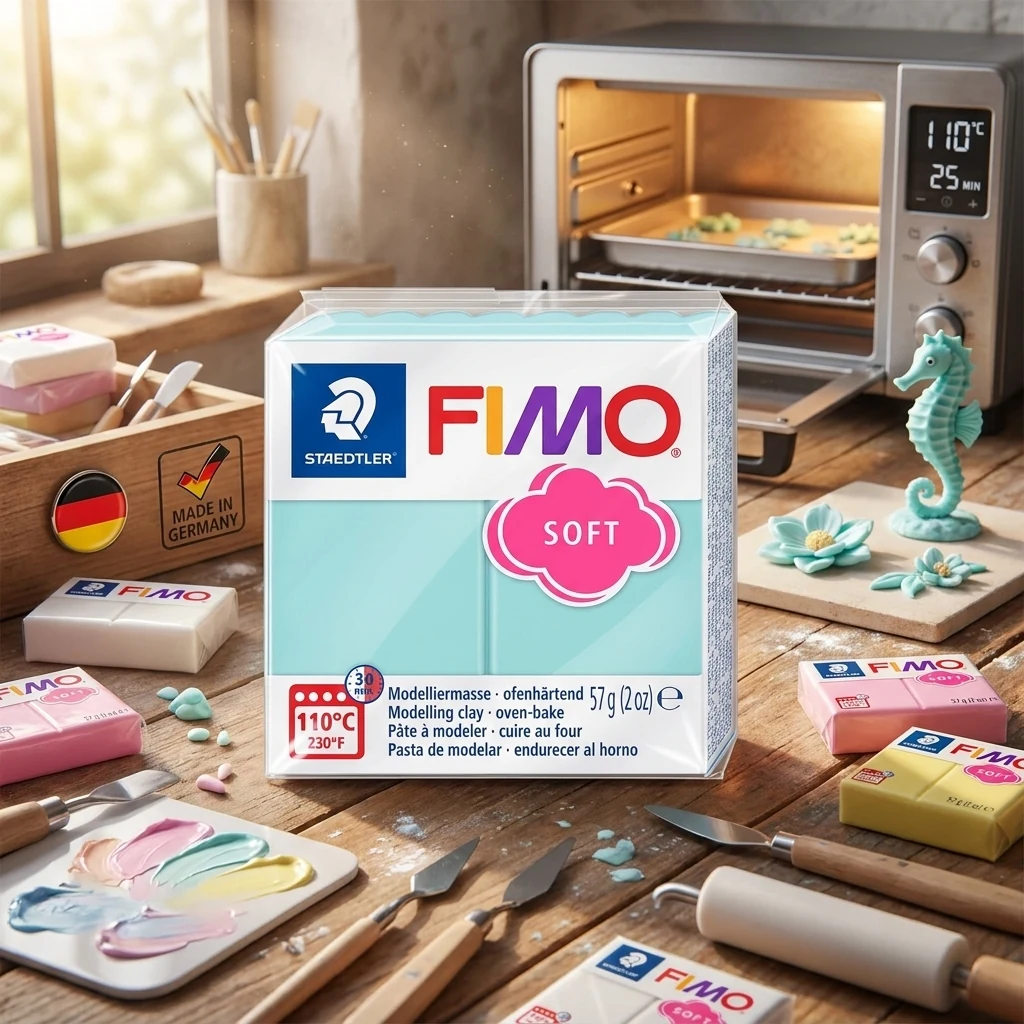 Пластика аквамаринова пастельна, 57г, "Soft ", Fimo