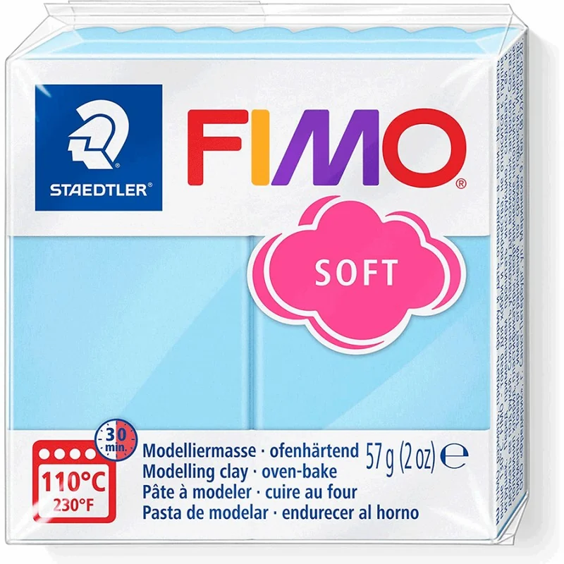 Пластика аквамаринова пастельна, 57г, "Soft ", Fimo