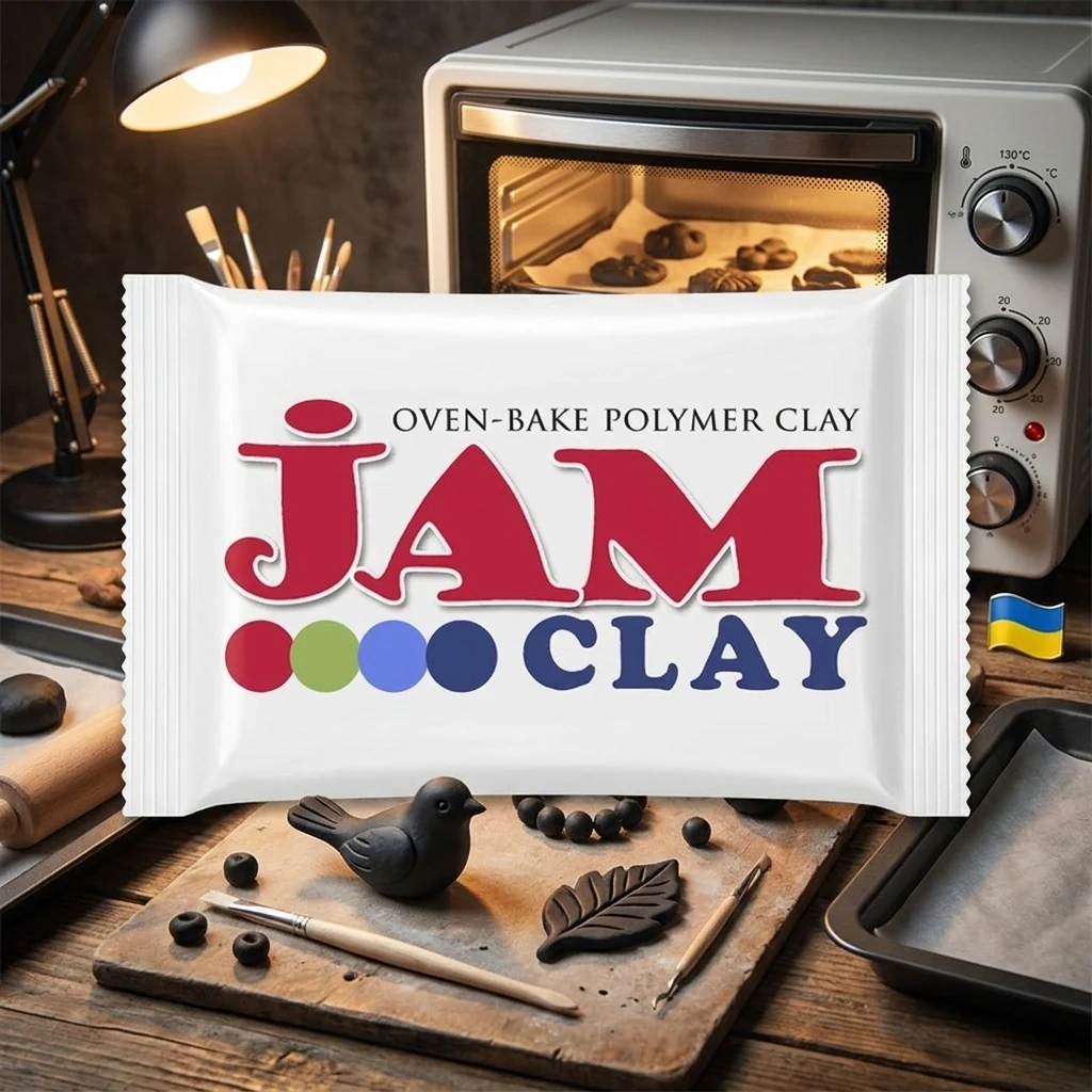 Пластика чорна, 20 г, "Jam Clay"