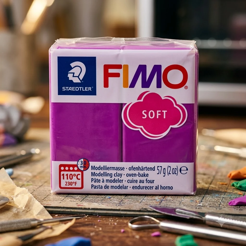 Пластика фіолетова, 57г, "Soft ", Fimo