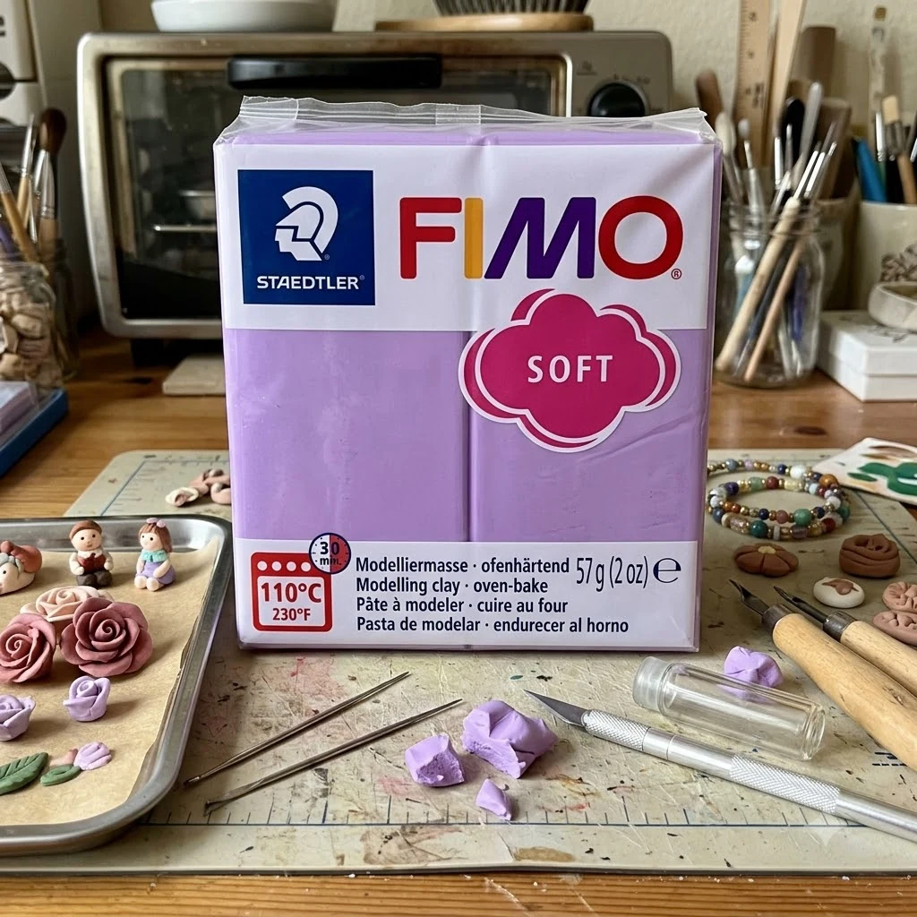 Пластика лавандова, 57г, "Soft ", Fimo
