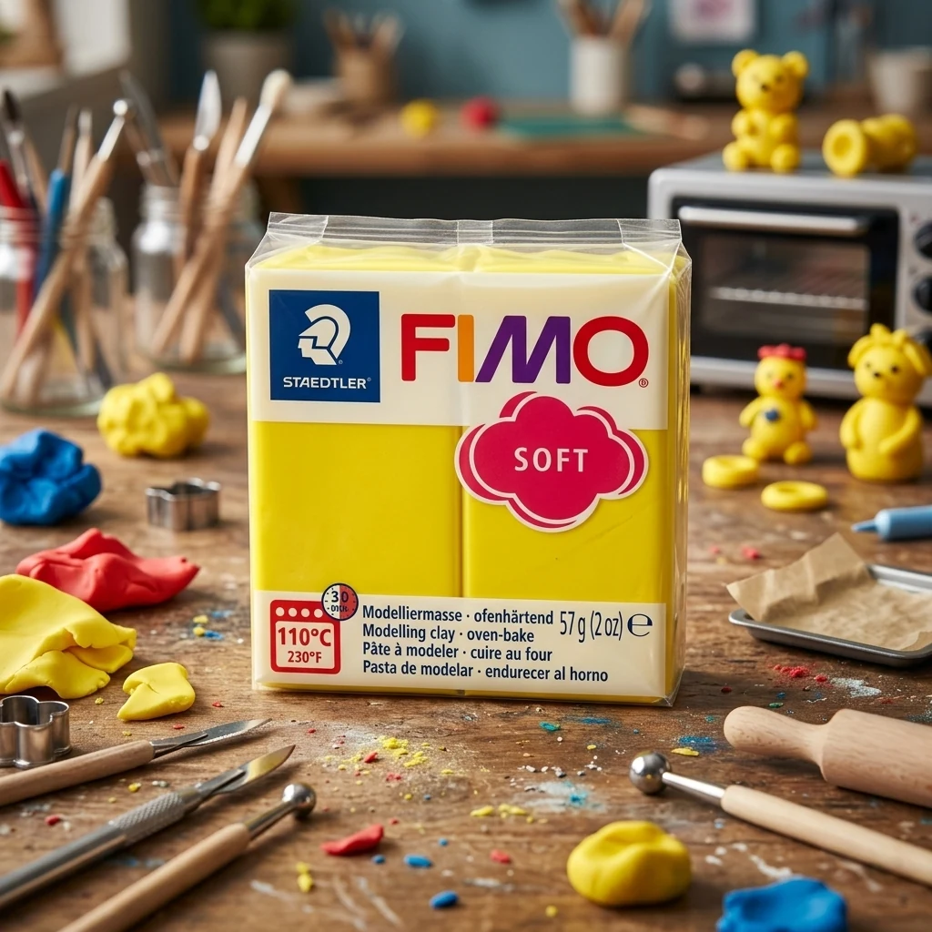 Пластика лимонна, 57г, "Soft ", Fimo
