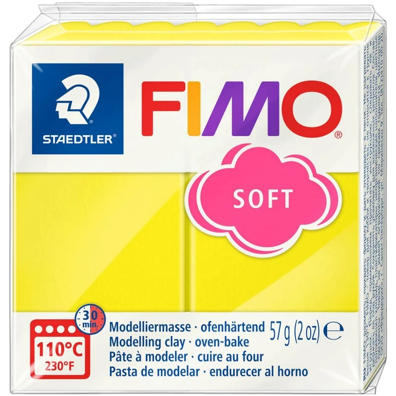 Пластика лимонна, 57г, "Soft ", Fimo