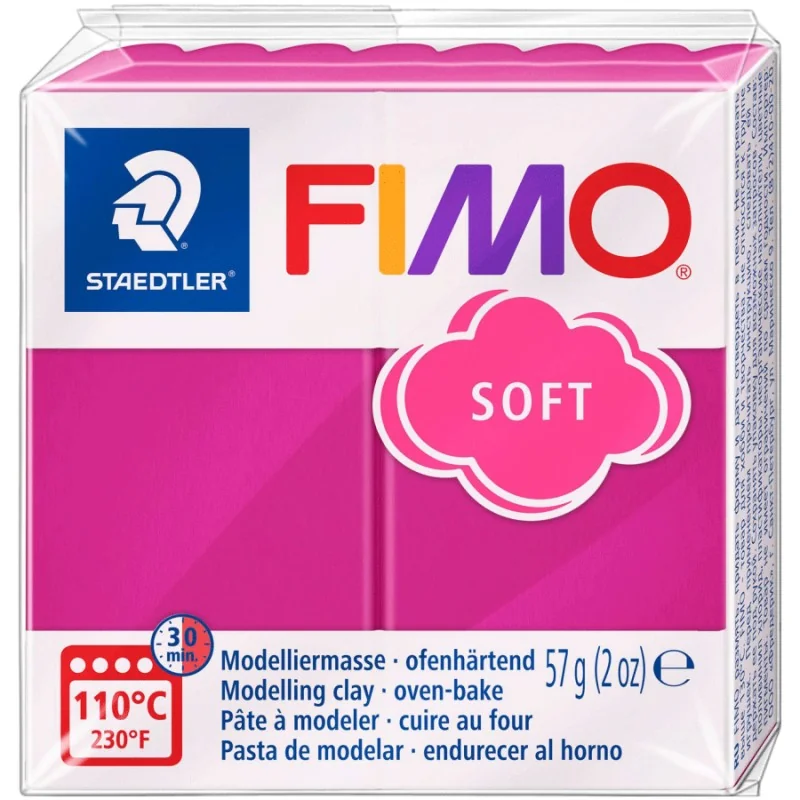 Пластика малинова, 57г, "Soft ", Fimo