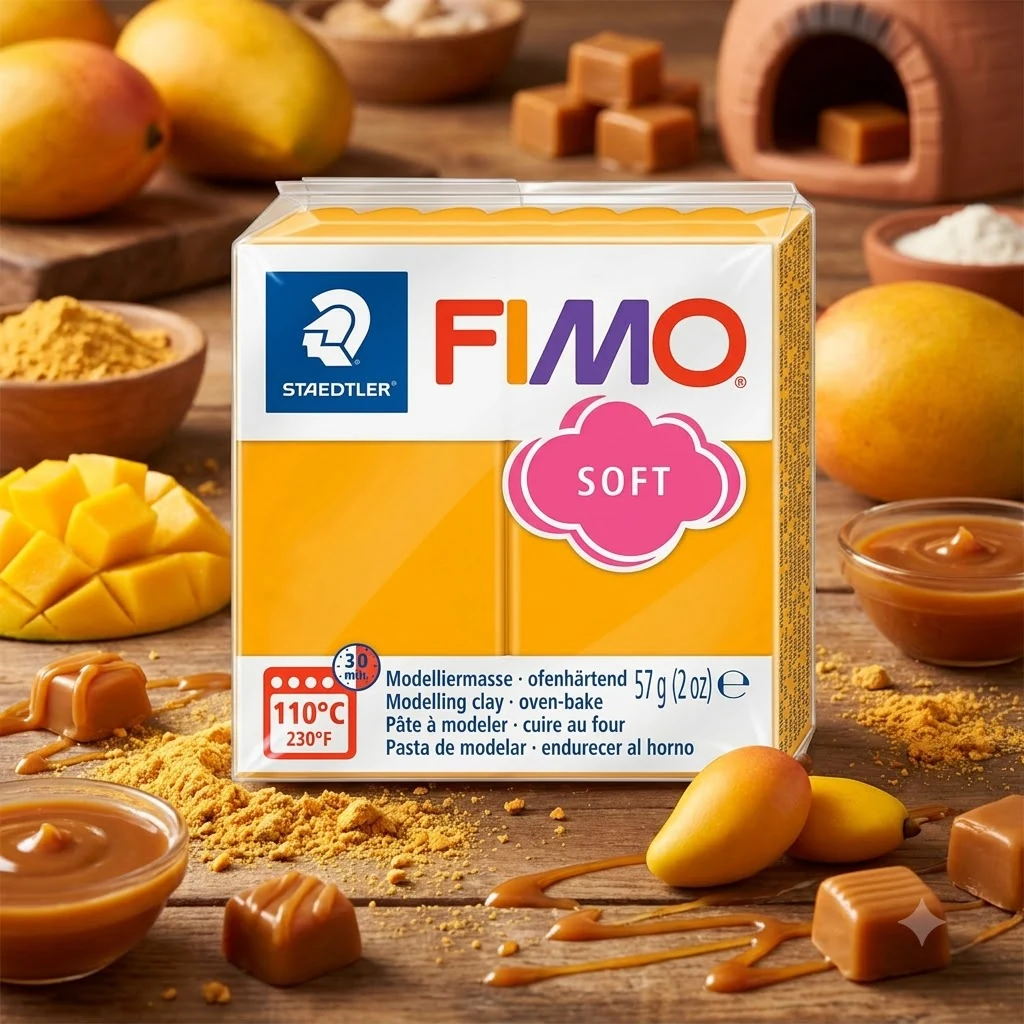 Пластика манго карамель, 57г, "Soft", Fimo