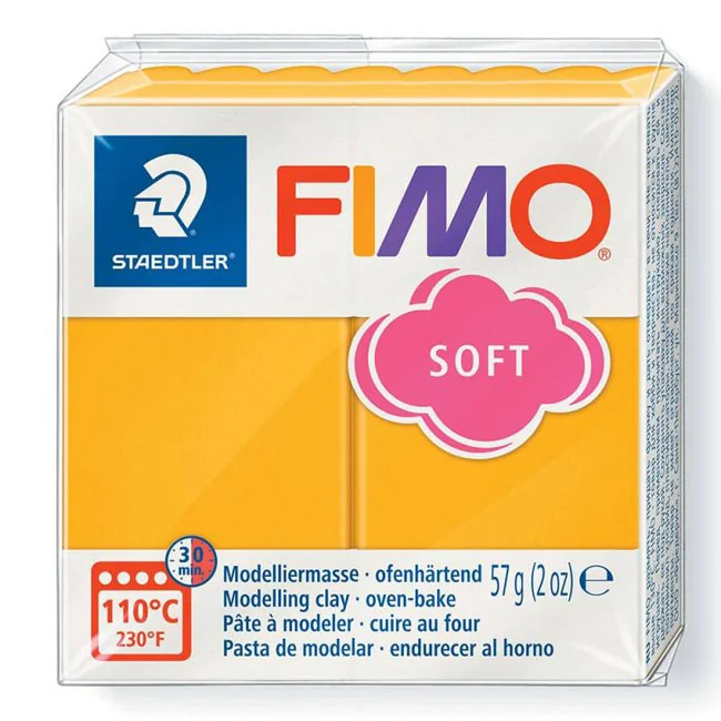 Пластика манго карамель, 57г, "Soft", Fimo