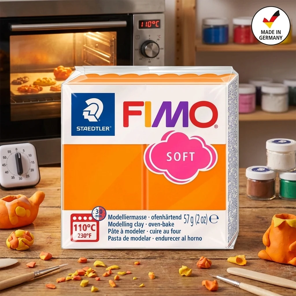Пластика помаранчева, 57г, "Soft ", Fimo