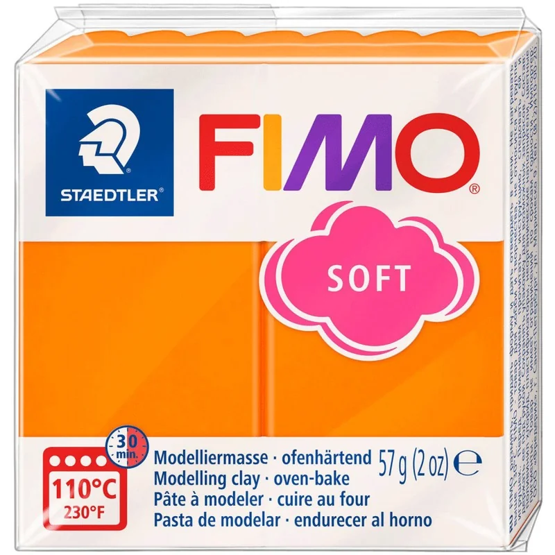 Пластика помаранчева, 57г, "Soft ", Fimo