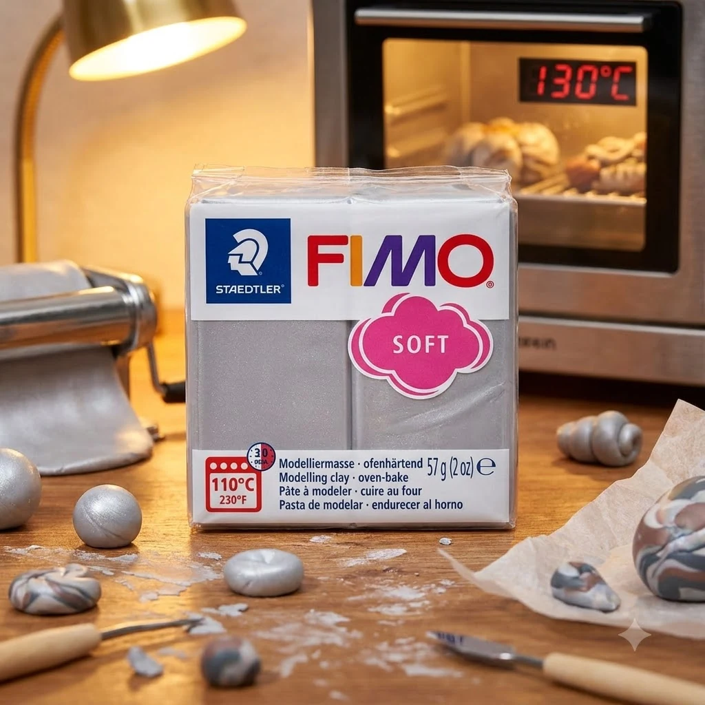 Пластика штормовий сірий, 57г, "Soft ", Fimo