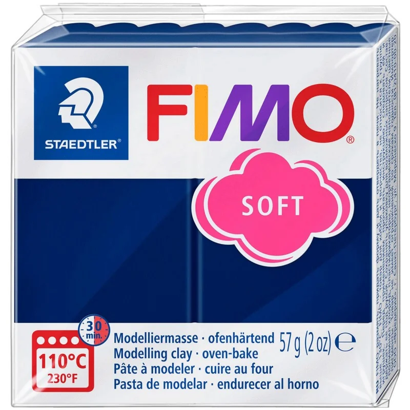 Пластика синя королівська, 57г, "Soft ", Fimo