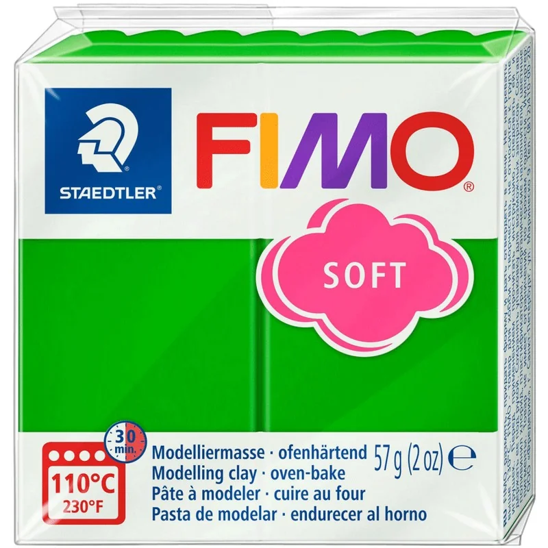 Пластика зелена тропічна, 57г, "Soft ", Fimo