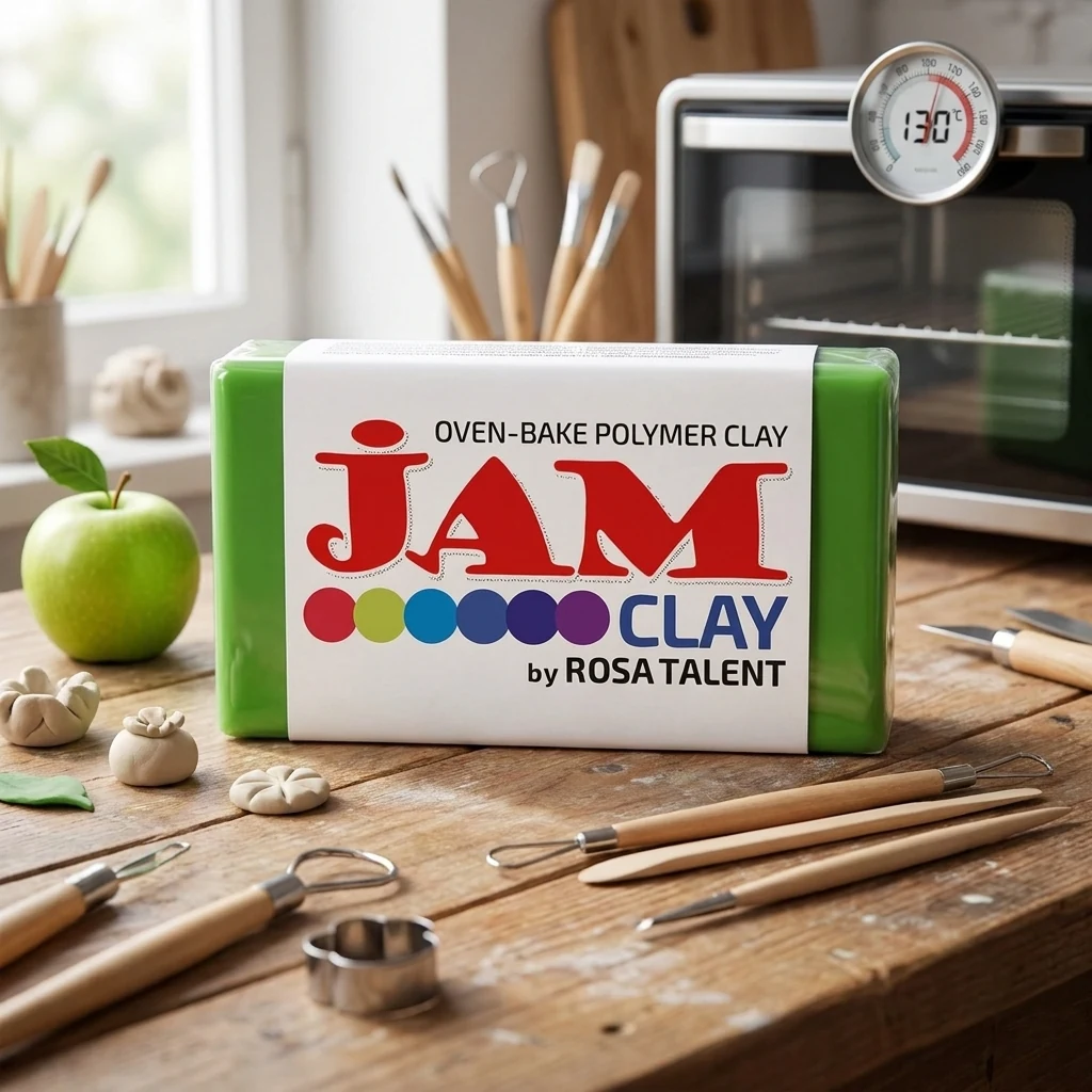 Пластика зелене яблуко, 20 г, "Jam Clay"