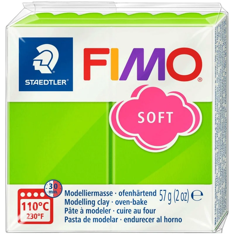 Пластика зелене яблуко, 57г, "Soft ", Fimo