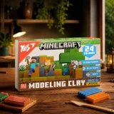Пластилін 24 кольори YES Minecraft 480г — фото 1