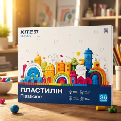 Пластилін 36 кольорів Kite Classic 720 г K-078