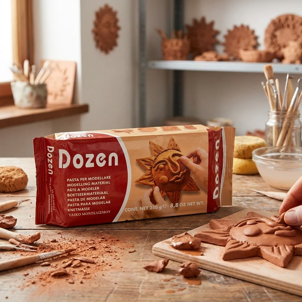 Пластилін моделін 250 г Dozen теракотовий