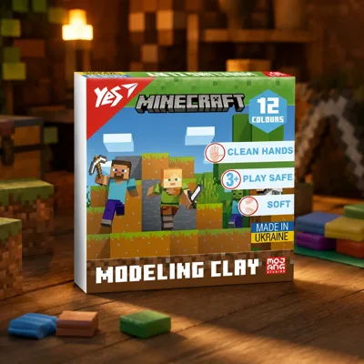 Пластилін Yes Minecraft 12 кол 240г