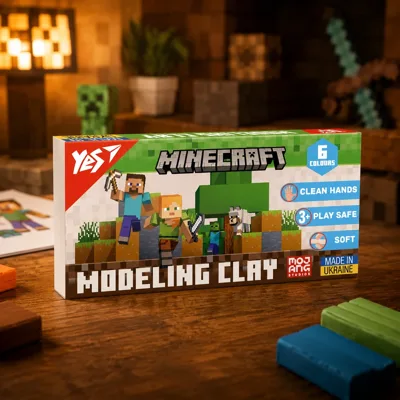 Пластилін Yes Minecraft 6 кол 120г