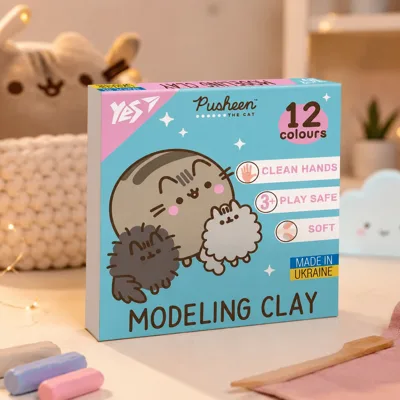 Пластилін Yes Pusheen 12 кол 240г