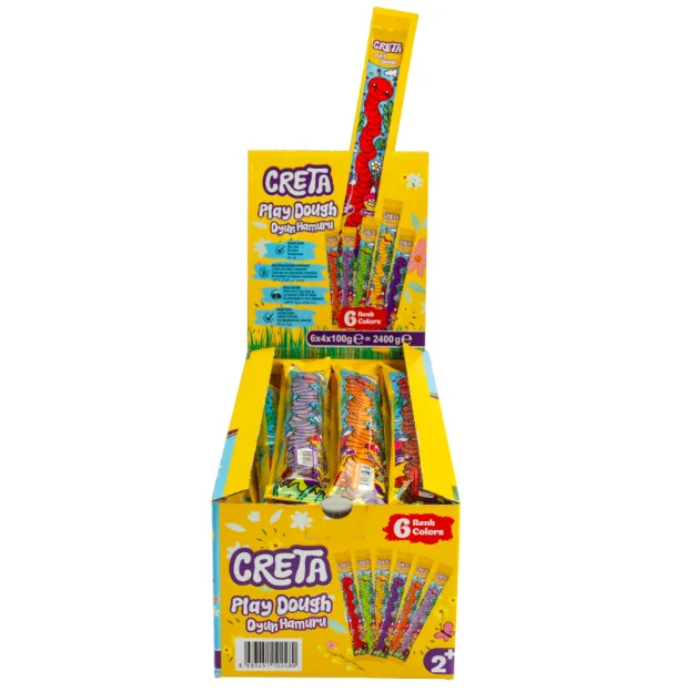 Пластилінова паста, 100г, 6 кольорів, "Play Dough", ТМ Creta — фото 2